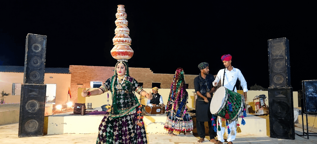 Rajasthani folk performers and dancers